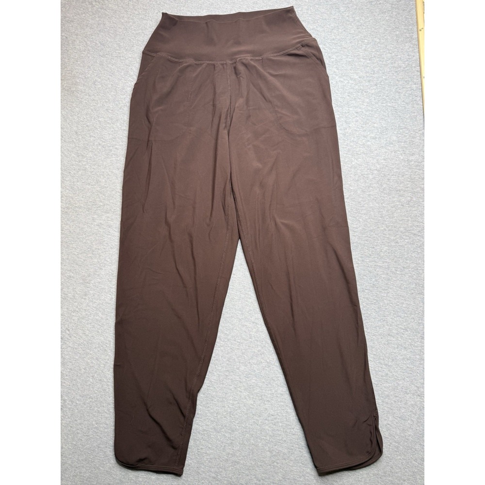 Carbon 38 Womens Legging Mid-Rise Activewear Ankle Brown Size Large